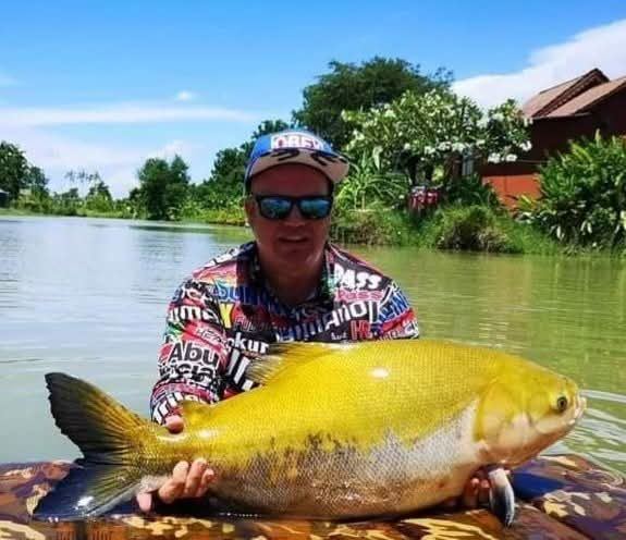 Black pacu caught at Buriram Monster Fishing Park