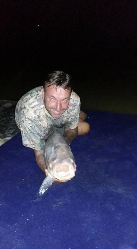 Khun Adrian with a night carp